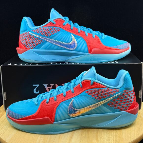 Nike Sabrina 2 Slurpee Women’s Sz 11/ 9.5 Mens Blue Red FQ2174-400 Athletic Shoe - Picture 1 of 9